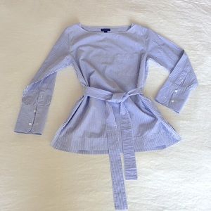 J. Crew tunic blouse with tie waist